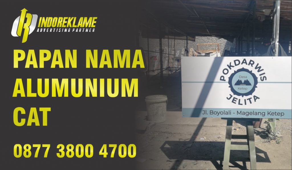 Papan Nama Alumunium