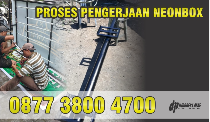 Proses produksi neonbox unik