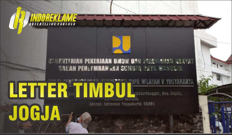 Letter timbul jogja